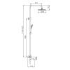 Душевая система с термостатом и лейкой Gappo G2490 0