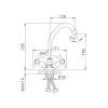Смеситель для кухни Frap F4119-2 0